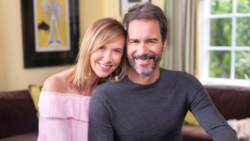 Janet Holden with her husband Eric McCormack