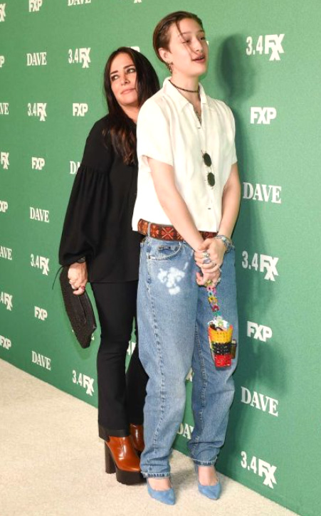 Valentine Adlon with her mother Pamela Adlon