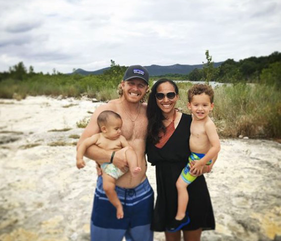 Krystin Beasley with Cole Beasley and Children