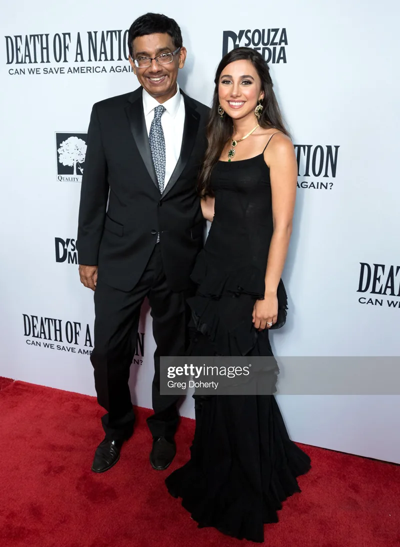 Dinesh D'Souza and his daughter Danielle Gill